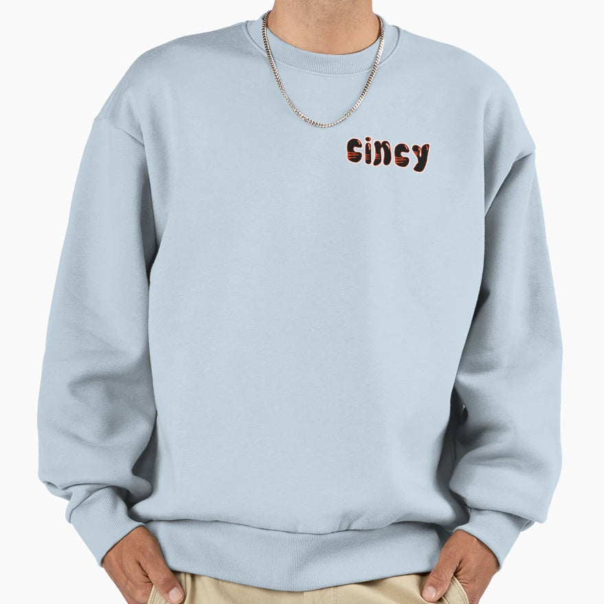 Cincy Black Sweatshirt - Streetwear Style Unisex - T-Shirt, Sweatshirt, Hoodie