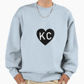 Kc Heart Sweatshirt - Fun Novelty Design for Adults - T-Shirt, Sweatshirt, Hoodie