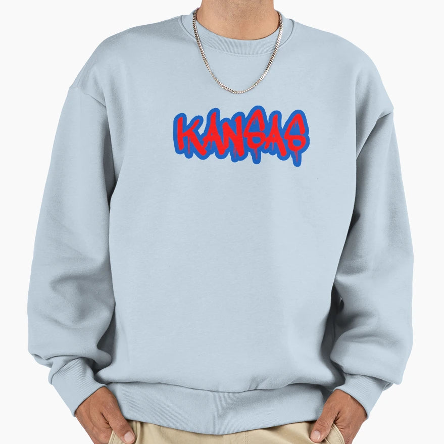 University Kansas Sweatshirt - Aesthetic Graphic Unisex - T-Shirt, Sweatshirt, Hoodie