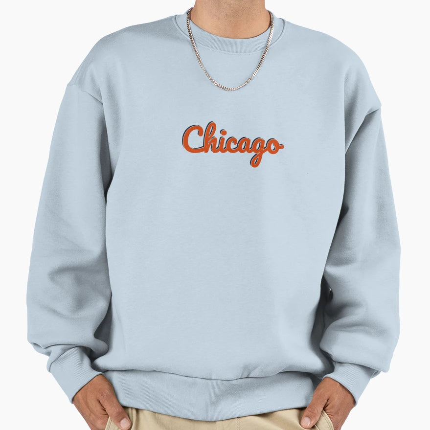 Chicago Sweatshirt - Aesthetic Graphic for Adults - T-Shirt, Sweatshirt, Hoodie