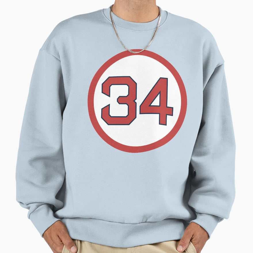 David Ortiz 34 Jersey Number Sweatshirt - Novelty Apparel Men Women - T-Shirt, Sweatshirt, Hoodie