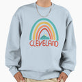 Cleveland Rainbow Cleveland Ohio Sweatshirt - Novelty Apparel Unisex - T-Shirt, Sweatshirt, Hoodie