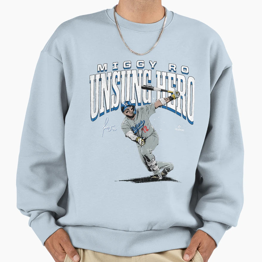 Unsung Hero Baseball Swing Moment Sweatshirt - Novelty Apparel Unisex - T-Shirt, Sweatshirt, Hoodie