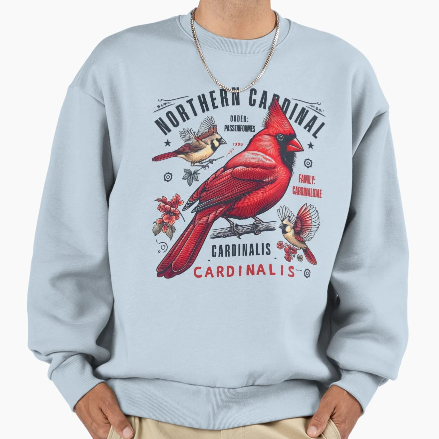 Northern Cardinal 4 Sweatshirt - Trendy Graphic Men Women - T-Shirt, Sweatshirt, Hoodie