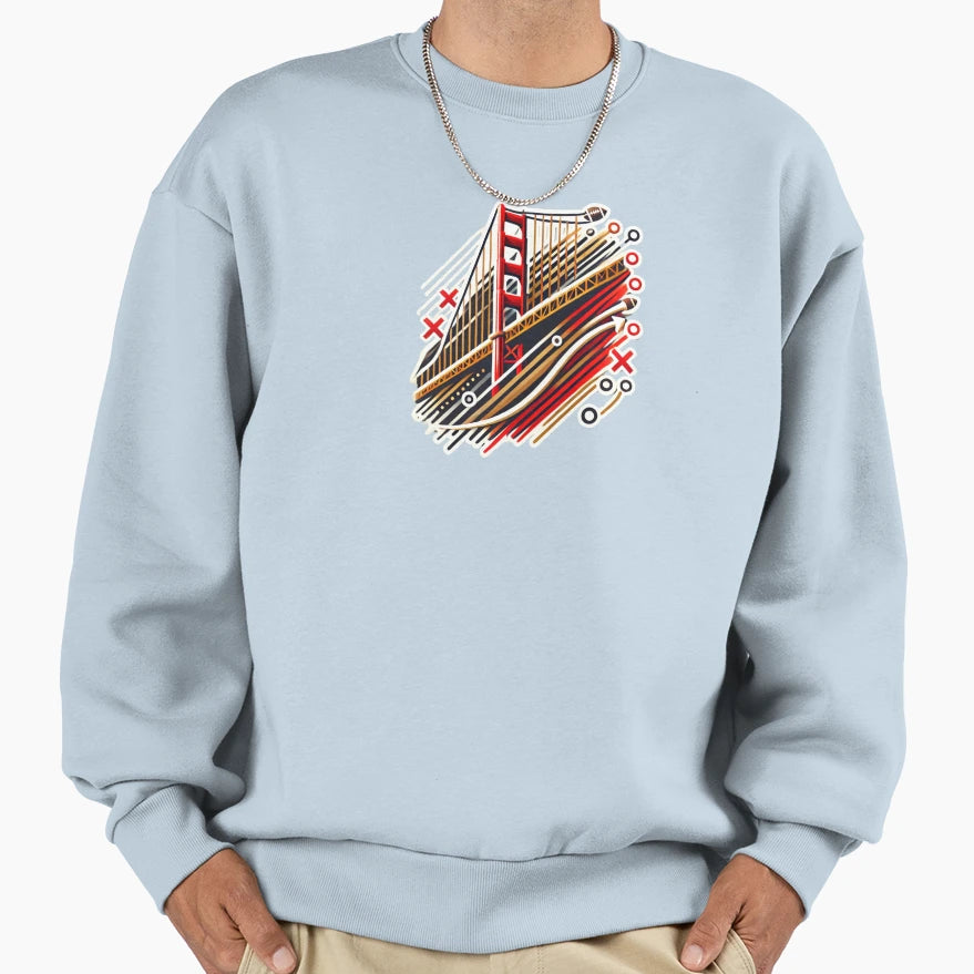 Golden Gate Playbook Sweatshirt - Unique Graphic Men Women - T-Shirt, Sweatshirt, Hoodie