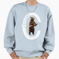 Bear Bat White Logo Polygonal Sweatshirt - Custom Art Print Unisex - T-Shirt, Sweatshirt, Hoodie