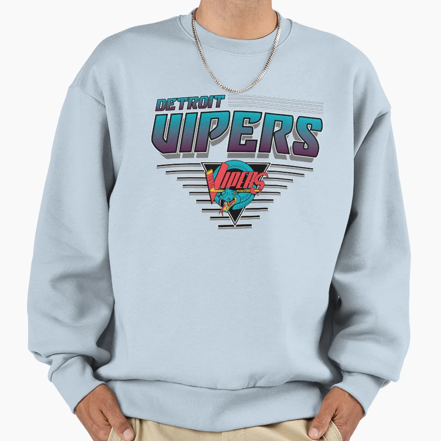 Detroit Vipers 90S Sweatshirt - Fun Novelty Design Men Women - T-Shirt, Sweatshirt, Hoodie