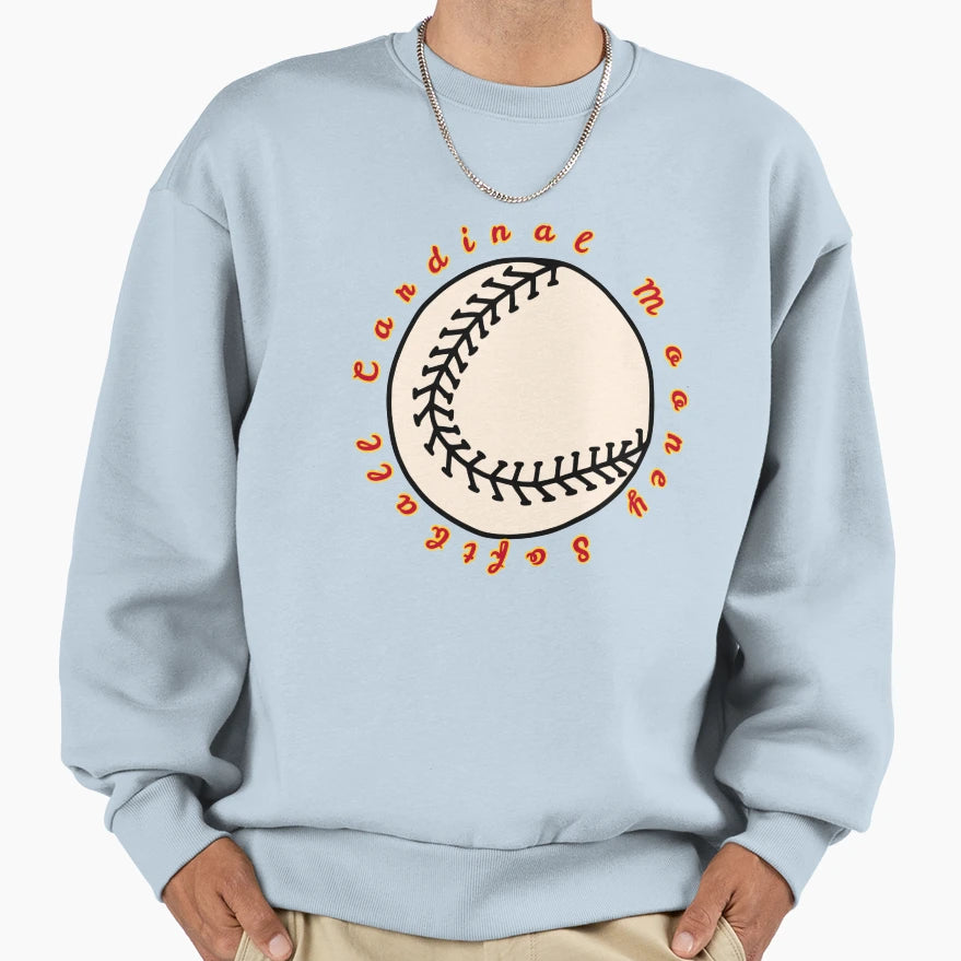 Cardinal Mooney Softball Sweatshirt - Fun Novelty Design Men Women - T-Shirt, Sweatshirt, Hoodie