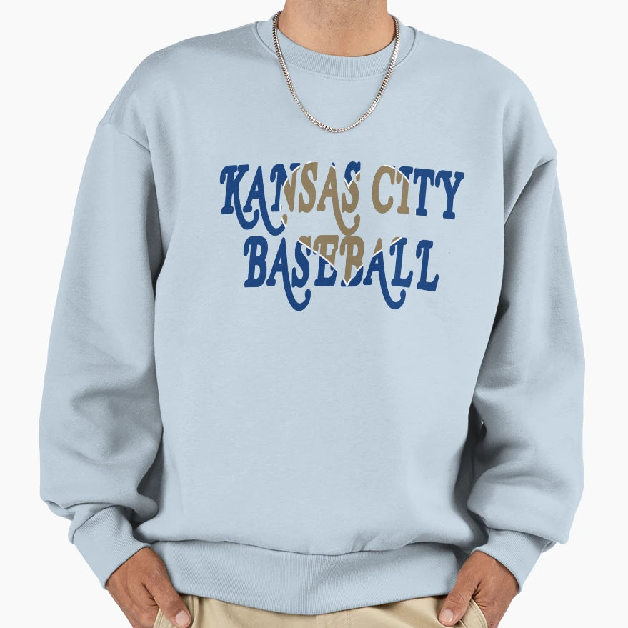 I Heart Kansas City Baseball Sweatshirt - Novelty Apparel for Adults - T-Shirt, Sweatshirt, Hoodie