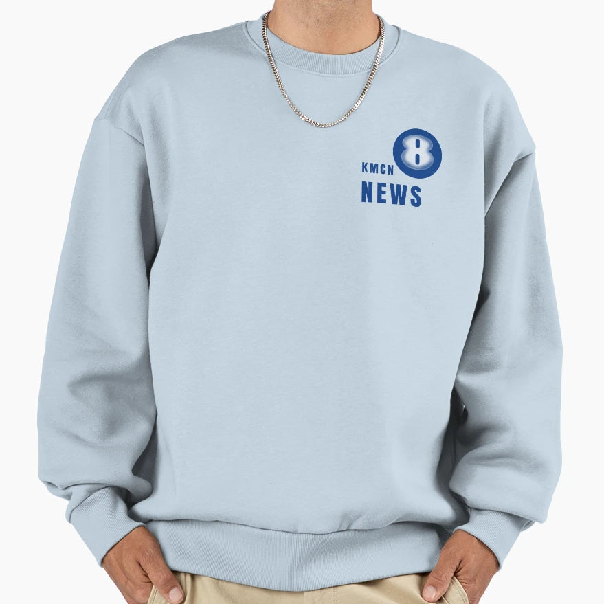 Kmcn News Station Sweatshirt - Casual Everyday Wear Unisex - T-Shirt, Sweatshirt, Hoodie