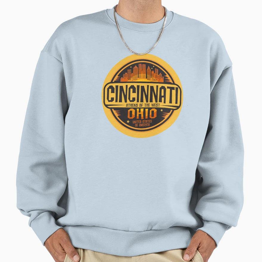 Cincinnati Ohio Sweatshirt - Aesthetic Graphic Unisex - T-Shirt, Sweatshirt, Hoodie