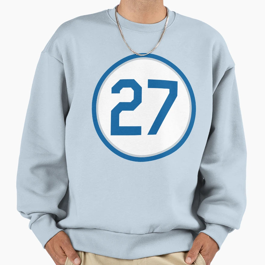 Trevor Bauer 27 Jersey Number Sweatshirt - Streetwear Style Men Women - T-Shirt, Sweatshirt, Hoodie
