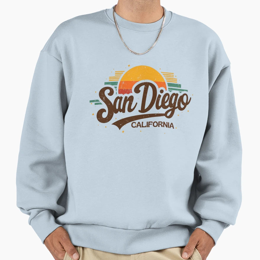 San Diego Sun Sweatshirt - Streetwear Style Unisex - T-Shirt, Sweatshirt, Hoodie