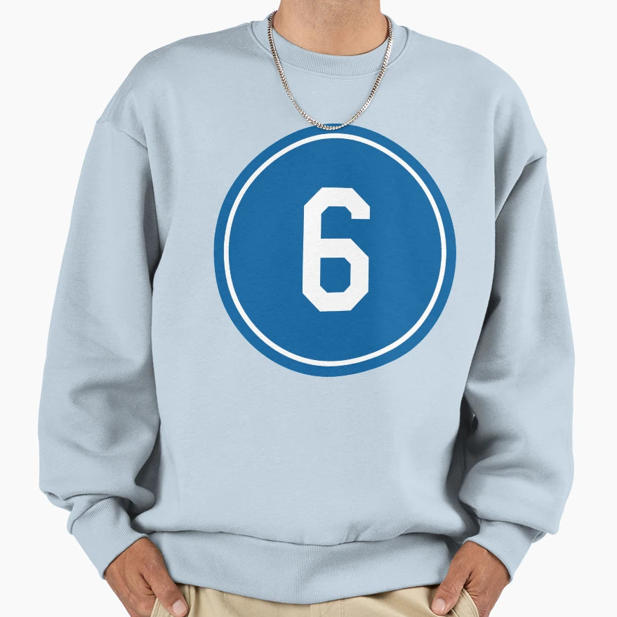 Steve Garvey 6 Jersey Number Sweatshirt - Fun Novelty Design Men Women - T-Shirt, Sweatshirt, Hoodie