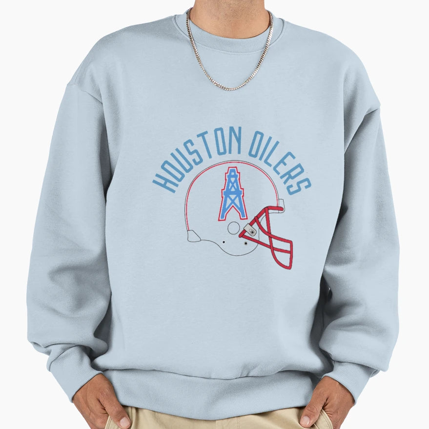 Houston Oilers Sweatshirt - Casual Everyday Wear Men Women - T-Shirt, Sweatshirt, Hoodie