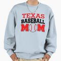 Texas Baseball Mom Sweatshirt - Custom Art Print for Adults - T-Shirt, Sweatshirt, Hoodie