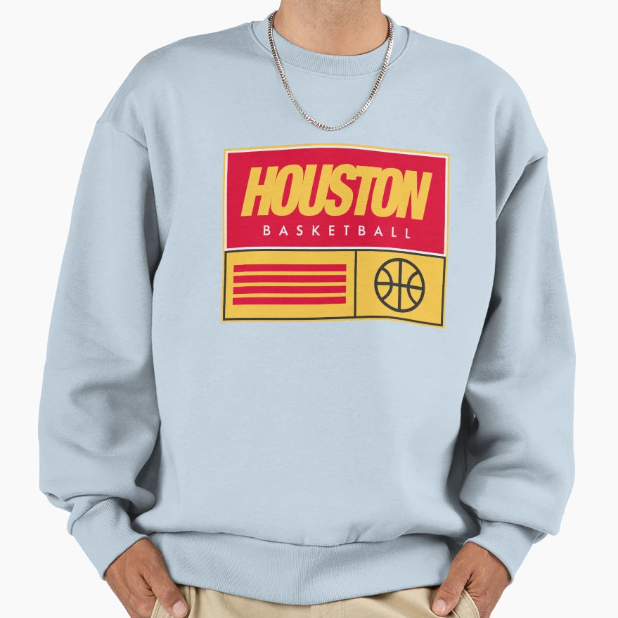 Houston Basketball Sweatshirt - Streetwear Style for Adults - T-Shirt, Sweatshirt, Hoodie