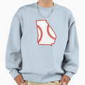 Georgia State Outline Baseball Stitch Sweatshirt - Streetwear Style Unisex - T-Shirt, Sweatshirt, Hoodie