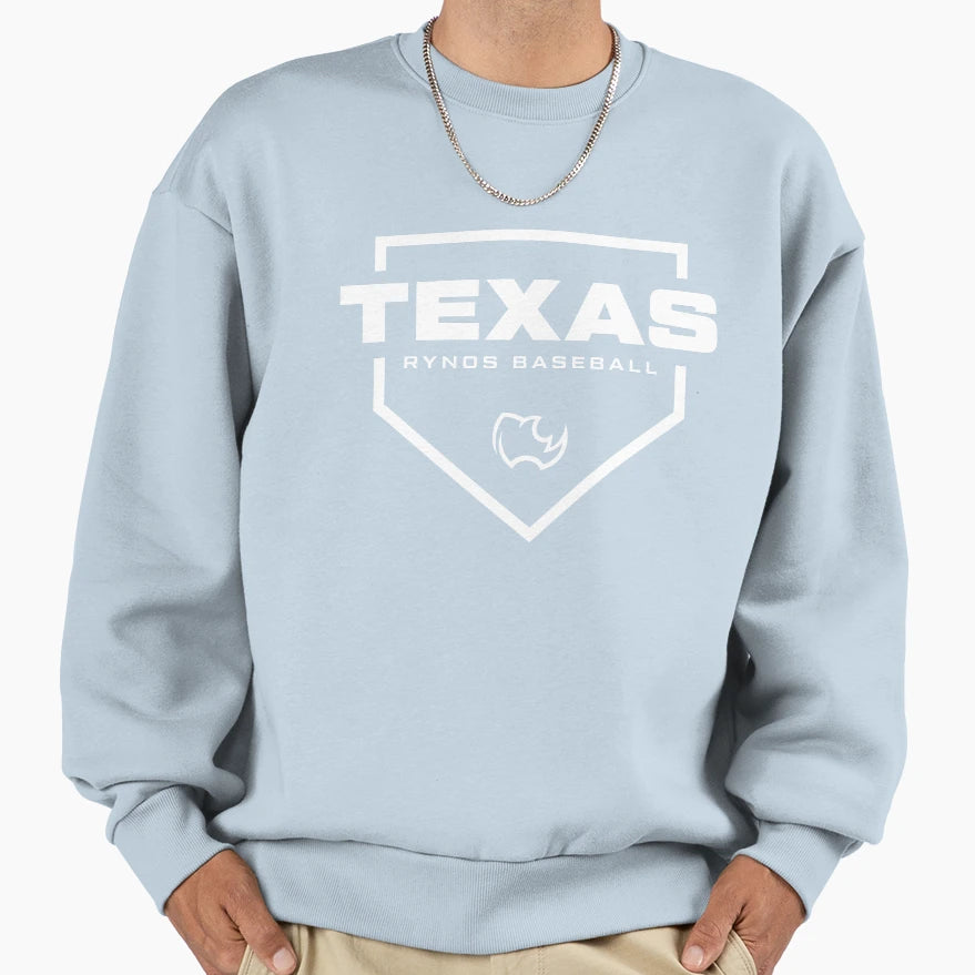 Texas Rynos Homeplate Sweatshirt - Minimalist Print Unisex - T-Shirt, Sweatshirt, Hoodie