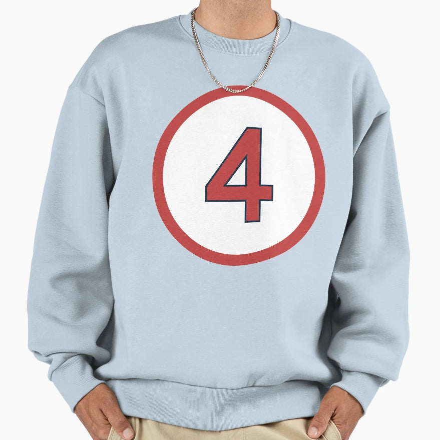 Joe Cronin 4 Jersey Number Sweatshirt - Streetwear Style for Adults - T-Shirt, Sweatshirt, Hoodie