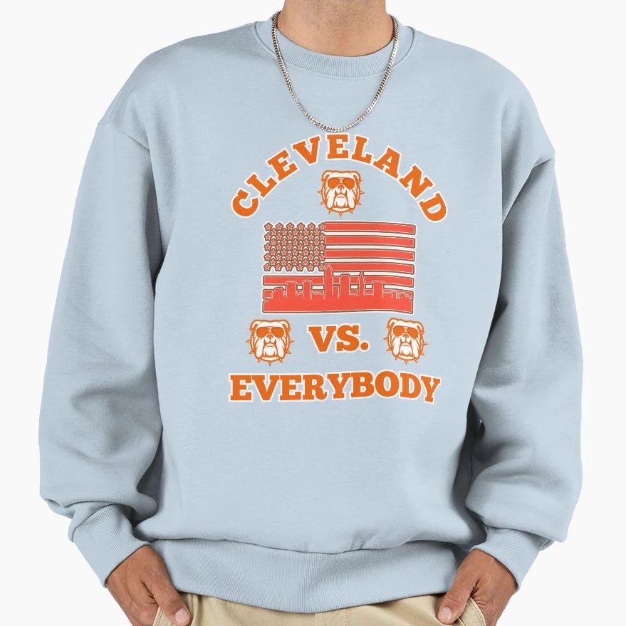 Cleveland Vs Everybody Sweatshirt - Aesthetic Graphic Men Women - T-Shirt, Sweatshirt, Hoodie