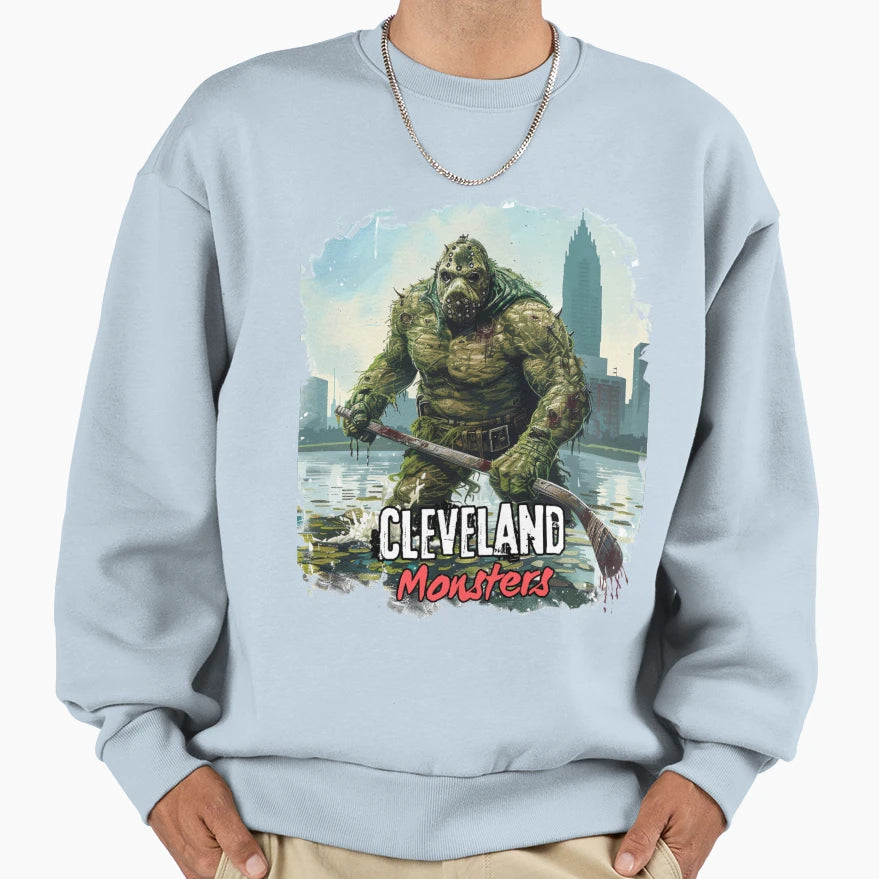 Cleveland Monsters Hockey Sweatshirt - Unique Graphic Unisex - T-Shirt, Sweatshirt, Hoodie