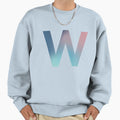 Gradient Letter W Initial Alphabet Sweatshirt - Novelty Apparel Unisex - T-Shirt, Sweatshirt, Hoodie