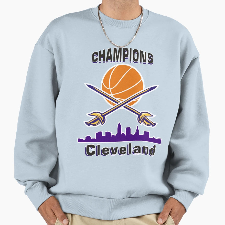 Champions Cleveland Sweatshirt - Aesthetic Graphic for Adults - T-Shirt, Sweatshirt, Hoodie