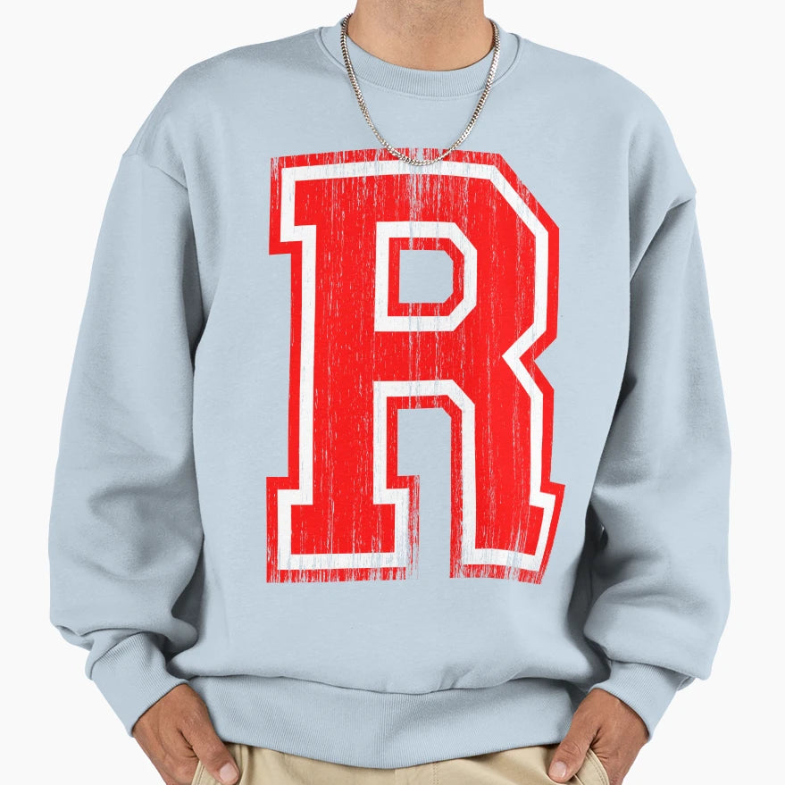 Big Red Letter R Sweatshirt - Streetwear Style for Adults - T-Shirt, Sweatshirt, Hoodie