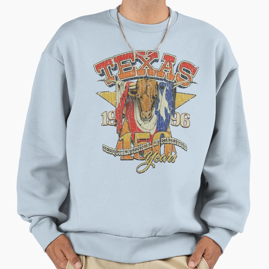 Texas Statehood Sesquicentennial 1996 Sweatshirt - Streetwear Style Unisex - T-Shirt, Sweatshirt, Hoodie