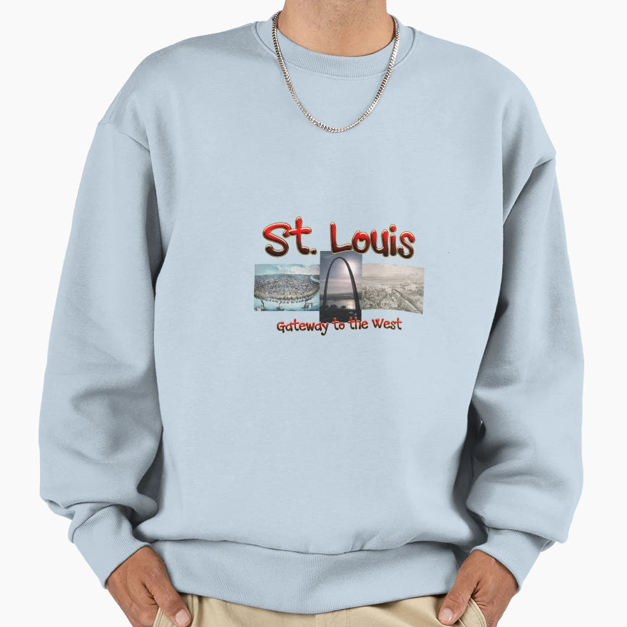 St Louis Gateway To West Sweatshirt - Trendy Graphic Men Women - T-Shirt, Sweatshirt, Hoodie