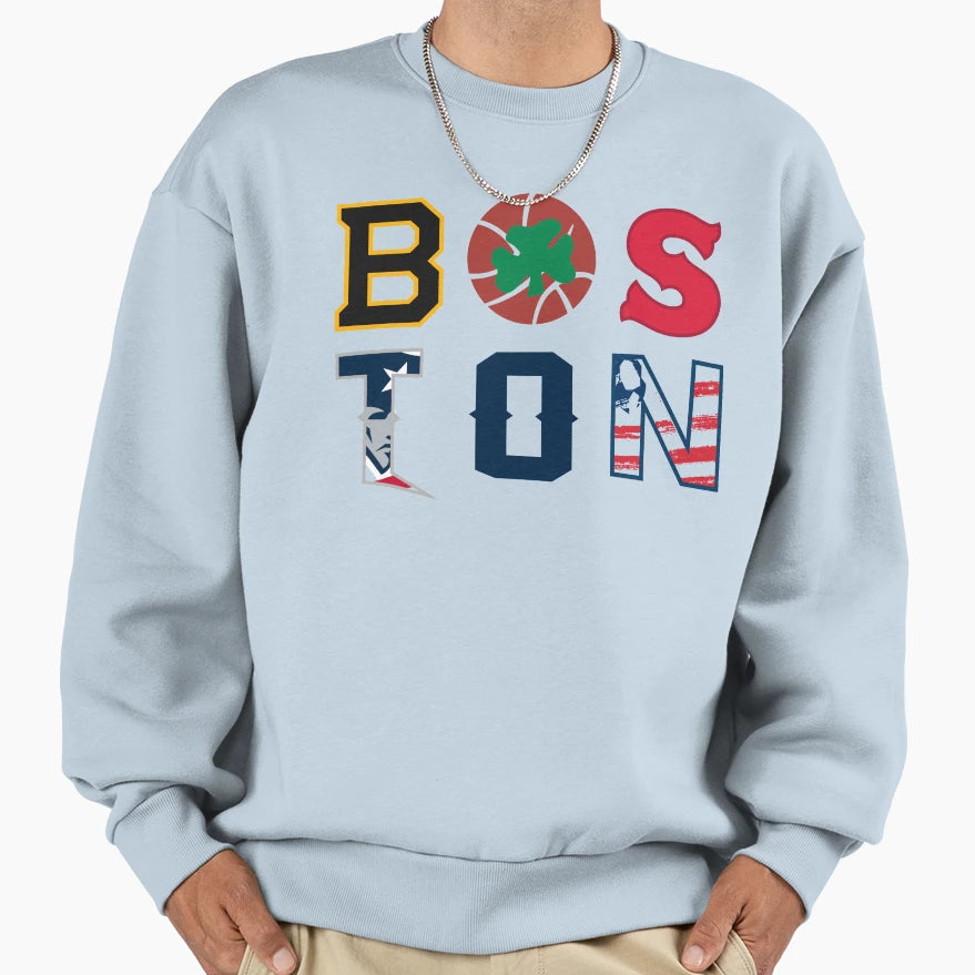 Boston Sports Sweatshirt - Casual Everyday Wear Unisex - T-Shirt, Sweatshirt, Hoodie