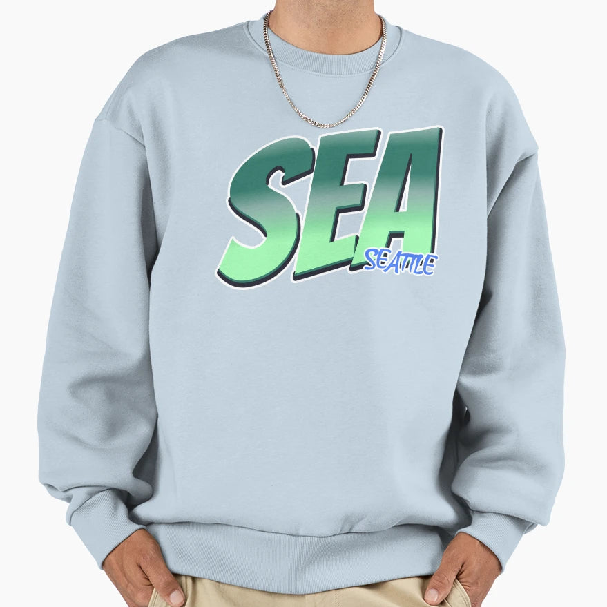 Sea Seattle Iata Airport Code Sweatshirt - Minimalist Print Men Women - T-Shirt, Sweatshirt, Hoodie