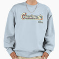 Cincinnati City Ohio 70S Rainbow Sweatshirt - Unique Graphic Unisex - T-Shirt, Sweatshirt, Hoodie