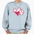 I Love Atlanta Baseball City Skyline Sweatshirt - Graphic Print Men Women - T-Shirt, Sweatshirt, Hoodie