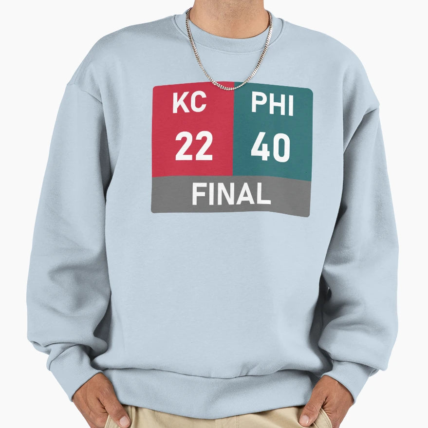 Super Bowl Final Score Sweatshirt - Custom Art Print Unisex - T-Shirt, Sweatshirt, Hoodie