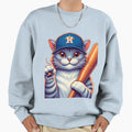 Astros Cat Sweatshirt - Unique Graphic Men Women - T-Shirt, Sweatshirt, Hoodie