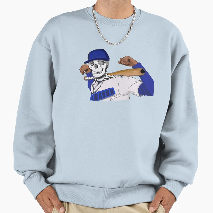 Skull Player Sweatshirt - Trendy Graphic for Adults - T-Shirt, Sweatshirt, Hoodie