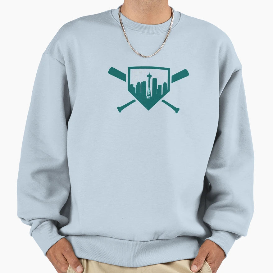 Seattle Baseball Emerald City Sea Sweatshirt - Novelty Apparel Unisex - T-Shirt, Sweatshirt, Hoodie