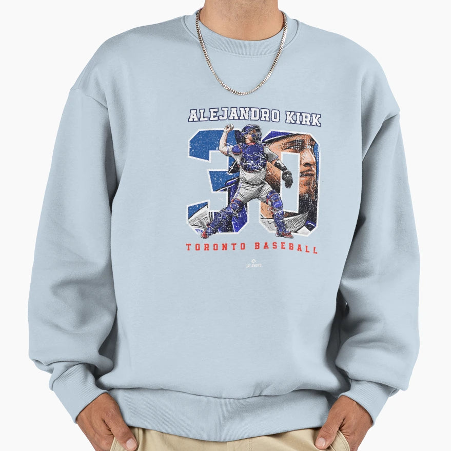 Number And Portrait Alejandro Kirk Sweatshirt - Custom Art Print Unisex - T-Shirt, Sweatshirt, Hoodie