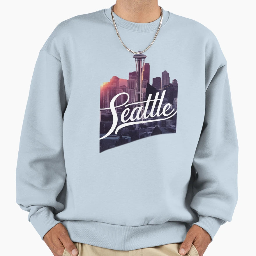 Seattle Washington Sweatshirt - Aesthetic Graphic Unisex - T-Shirt, Sweatshirt, Hoodie