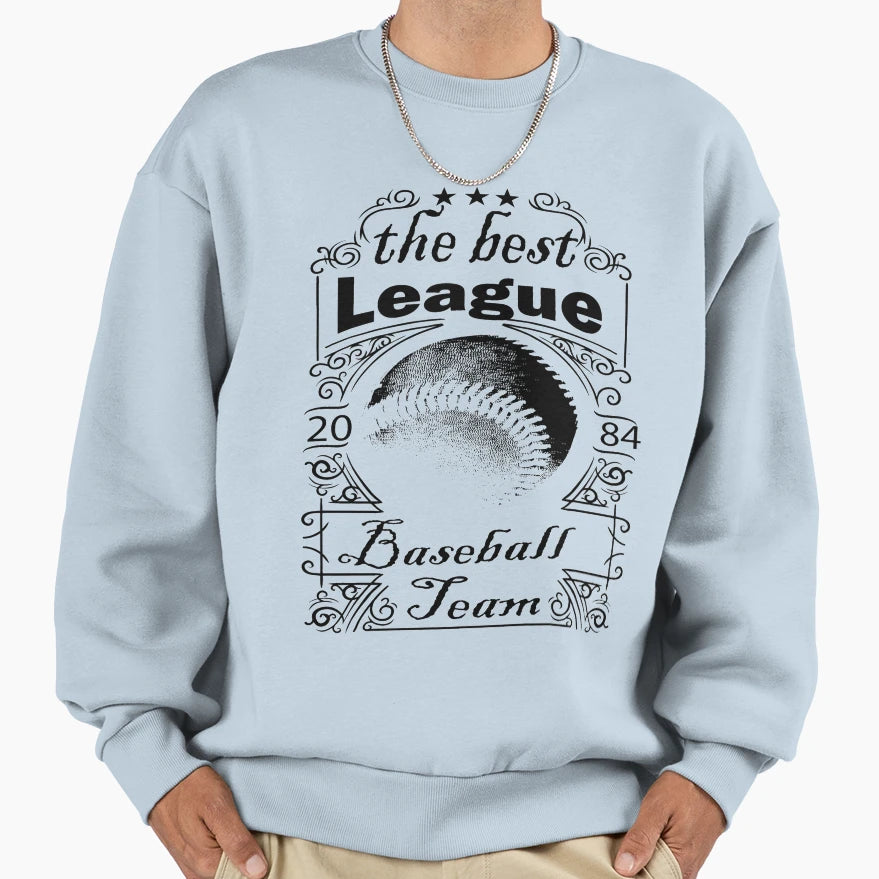 Best League Basball Team Sweatshirt - Novelty Apparel Men Women - T-Shirt, Sweatshirt, Hoodie