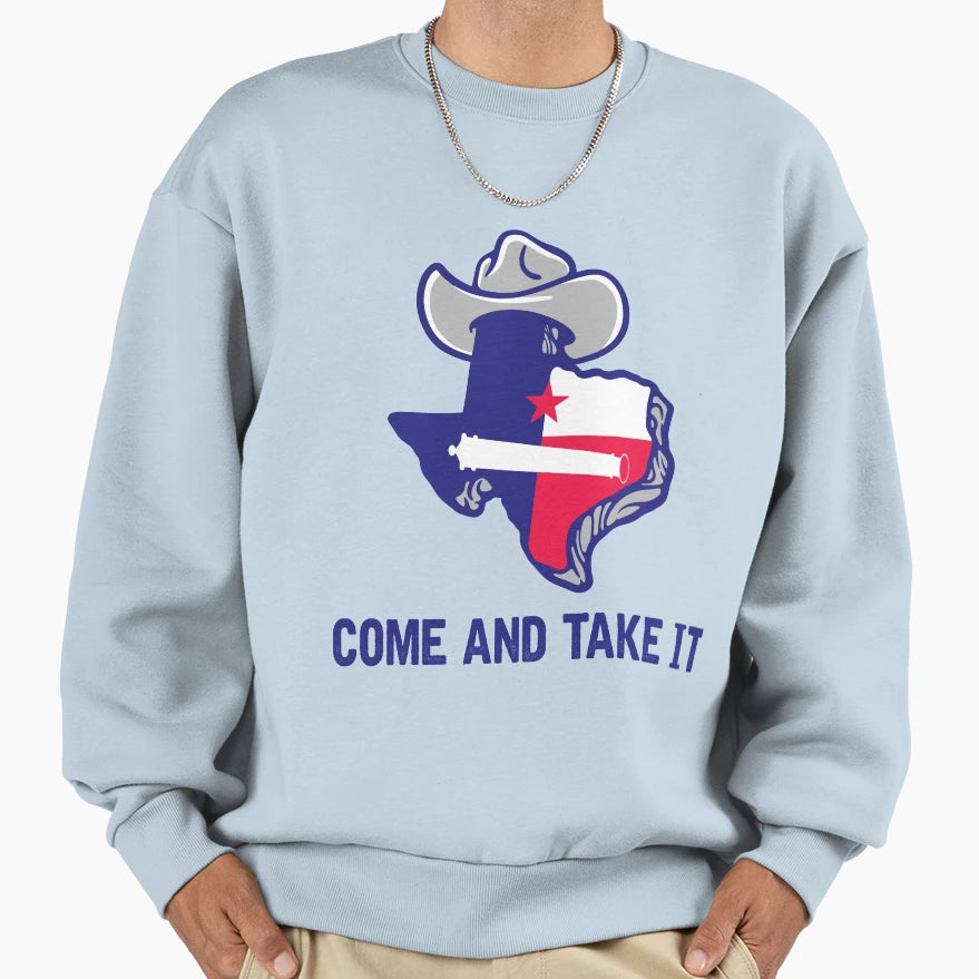 Come And Take It Texas Sweatshirt - Custom Art Print Unisex - T-Shirt, Sweatshirt, Hoodie