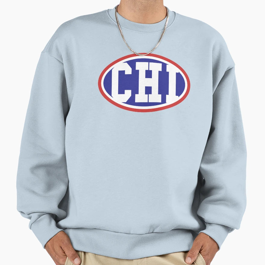 Chi Blue Sweatshirt - Novelty Apparel Unisex - T-Shirt, Sweatshirt, Hoodie