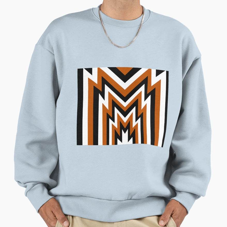 Aztec Brown White Black Sweatshirt - Graphic Print Unisex - T-Shirt, Sweatshirt, Hoodie