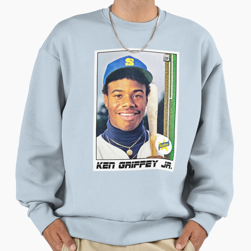 Ken Griffey Jr Baseball Card Sweatshirt - Streetwear Style Unisex - T-Shirt, Sweatshirt, Hoodie