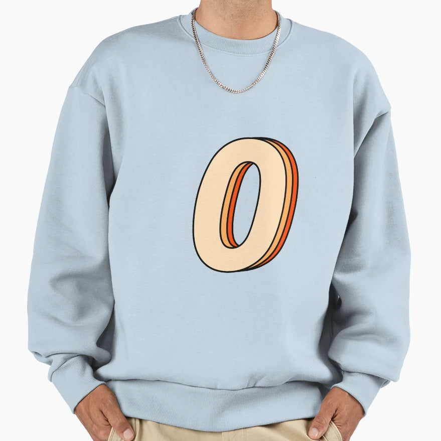 Orange O Sweatshirt - Minimalist Print Unisex - T-Shirt, Sweatshirt, Hoodie