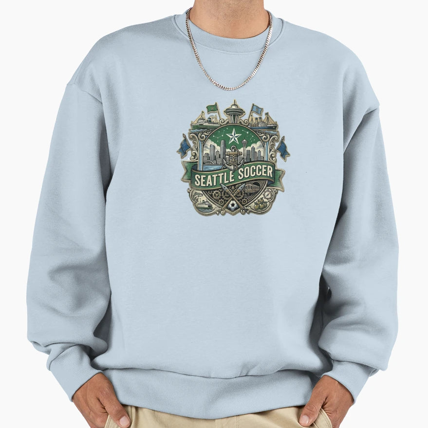 Seattle Sounders Sweatshirt - Trendy Graphic Unisex - T-Shirt, Sweatshirt, Hoodie