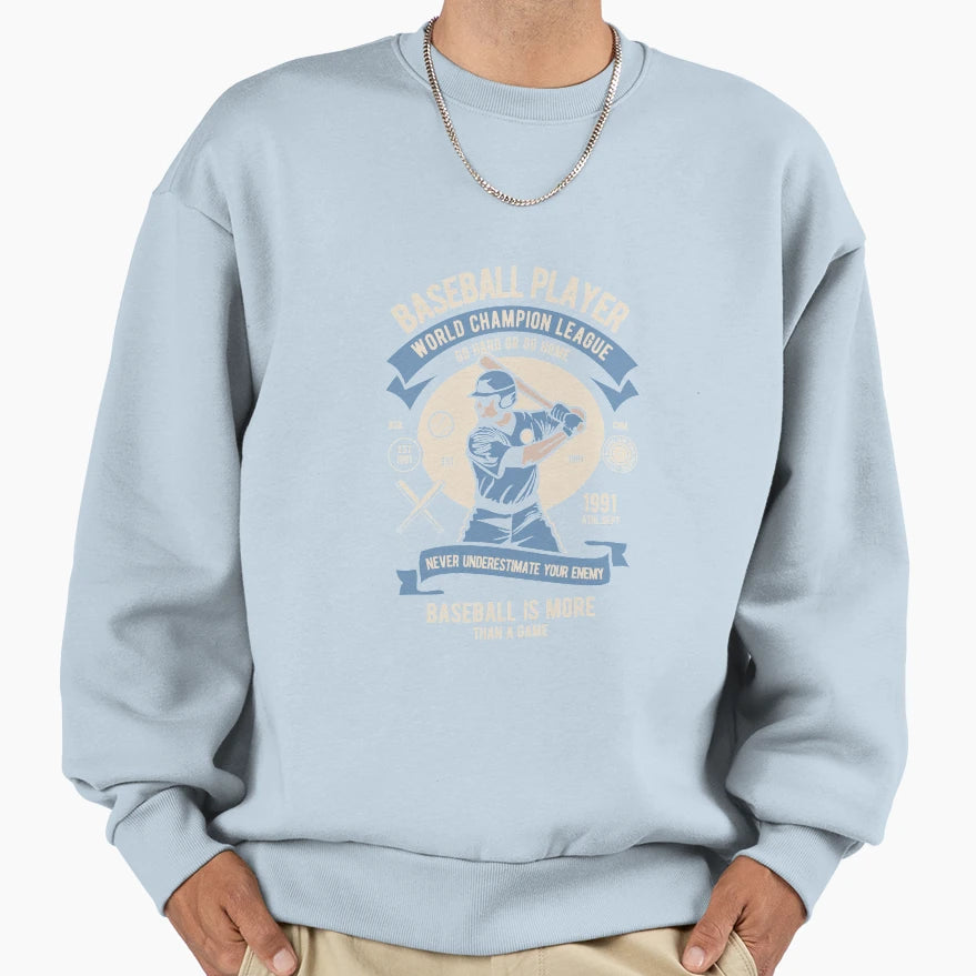 Baseball Player Sweatshirt - Novelty Apparel Unisex - T-Shirt, Sweatshirt, Hoodie