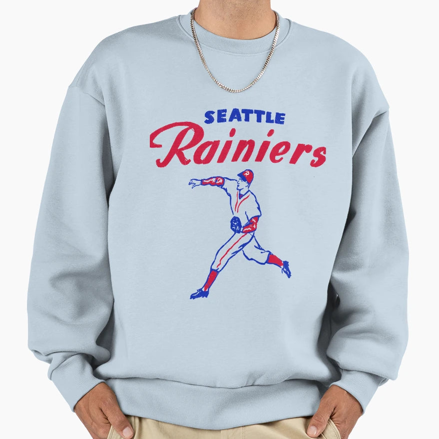 Defunct Seattle Rainiers Baseball Sweatshirt - Aesthetic Graphic Men Women - T-Shirt, Sweatshirt, Hoodie